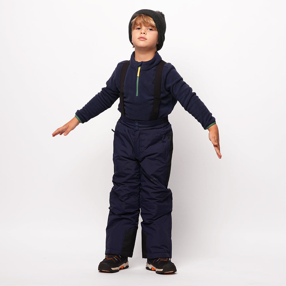 Pika Kids Ibex Insulated Ski Trousers (Navy) #full