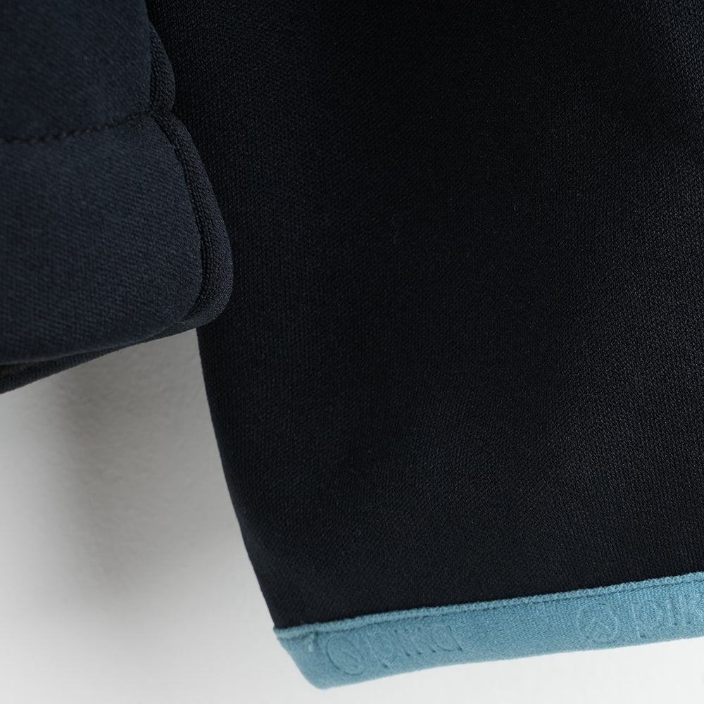 Mens Suilven Stretch Hooded Full Zip Fleece (Black)