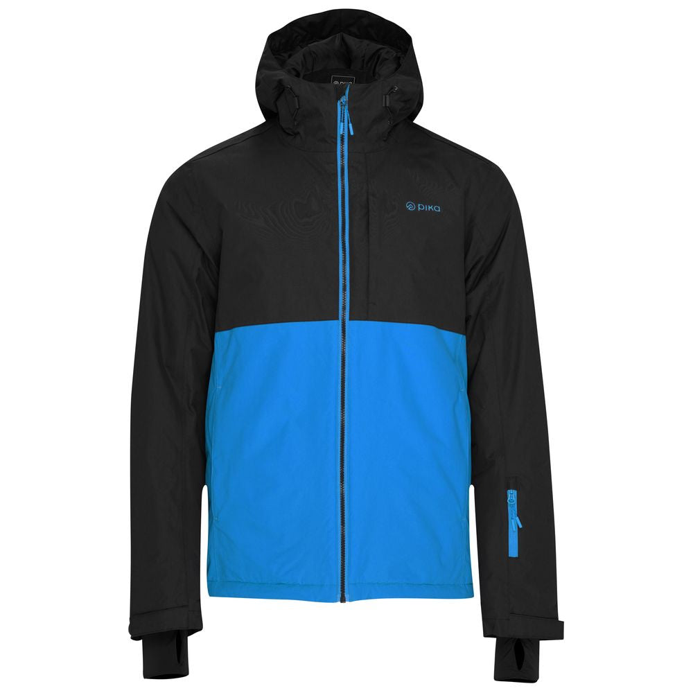 Pika Mens Matterhorn Ski Jacket (Black/Blue) - Main Image