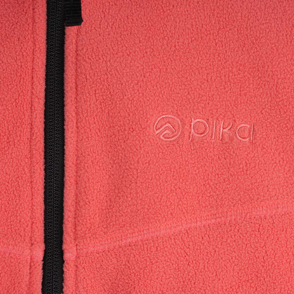 Junior Chinchilla Full Zip Fleece (Spiced Coral/Black)