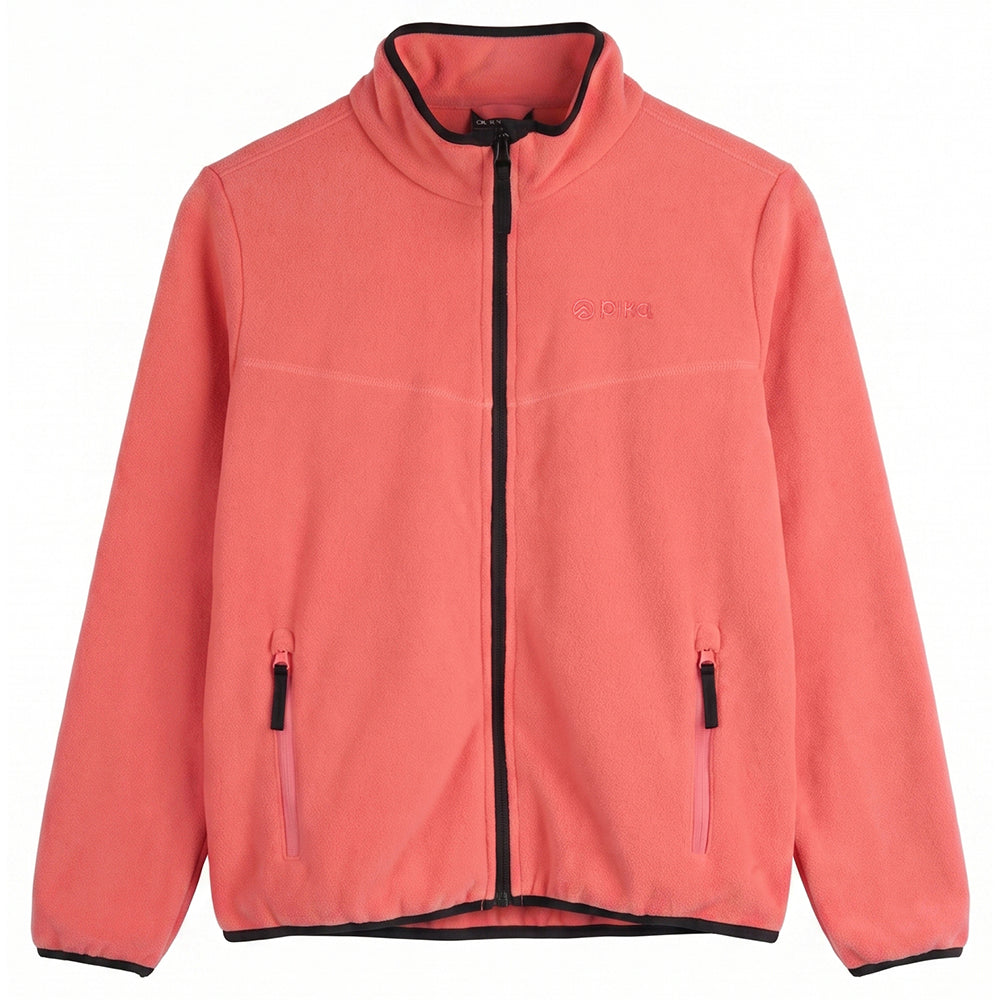 Junior Chinchilla Full Zip Fleece (Spiced Coral/Black)