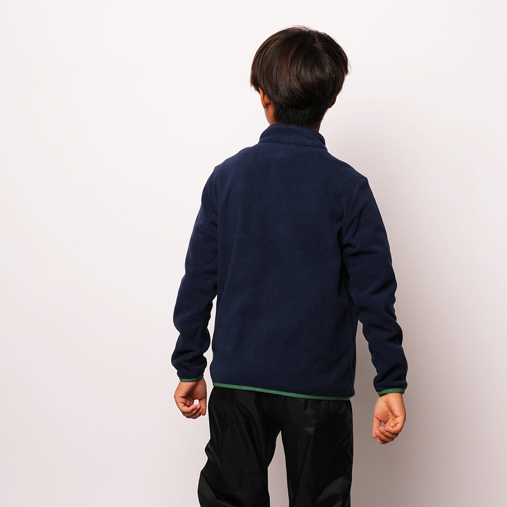 Pika Junior Fox Fleece 1/2 Zip Pullover (Navy/Amazon)