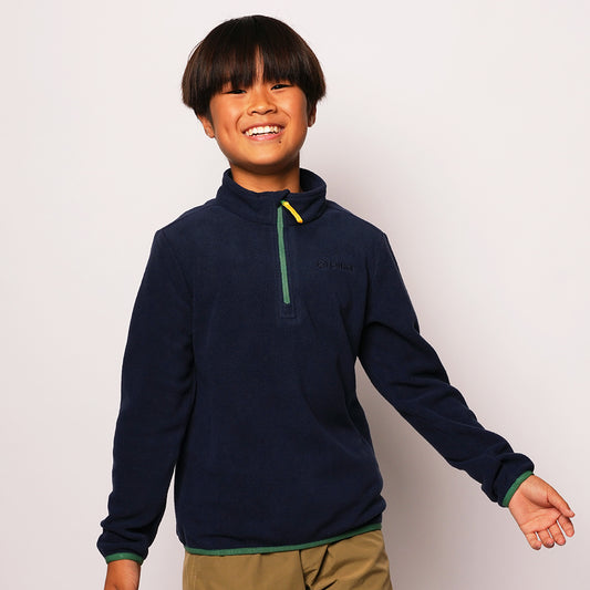 Pika Junior Fox Fleece 1/2 Zip Pullover (Navy/Amazon) #full