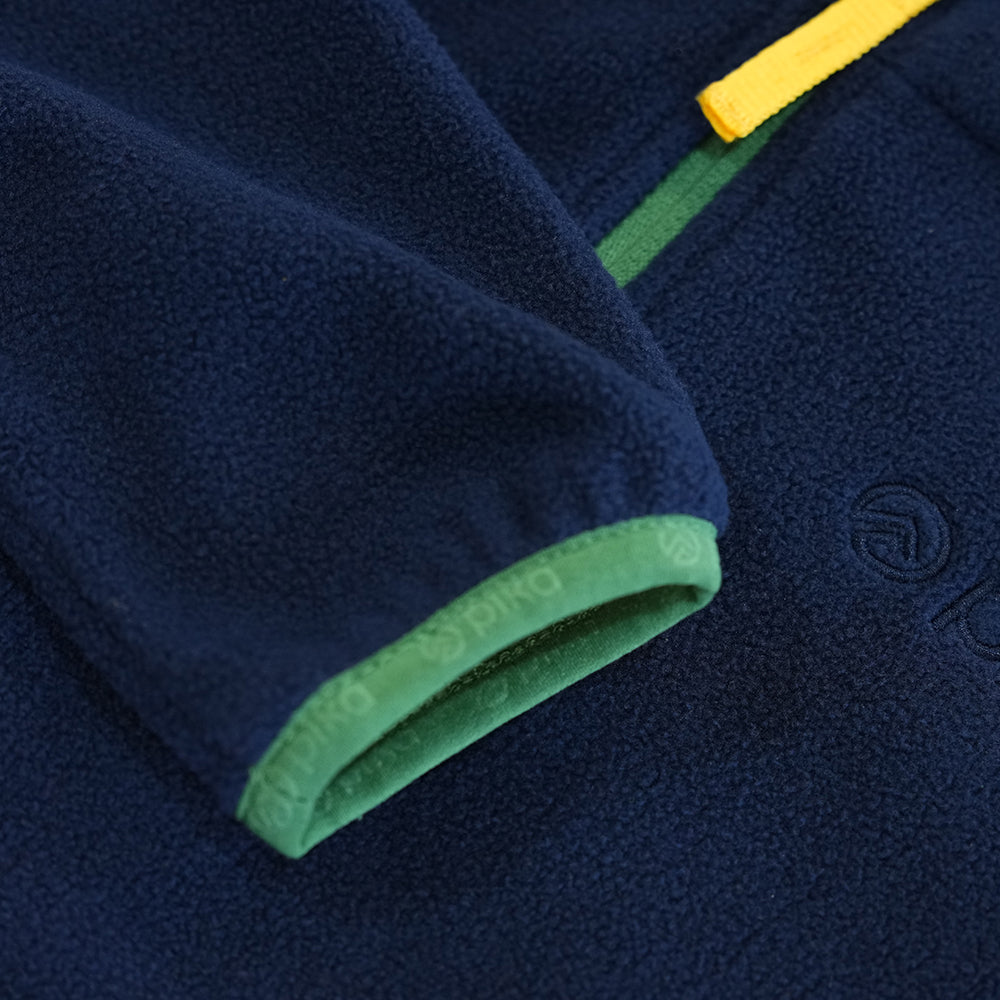 Pika Junior Fox Fleece 1/2 Zip Pullover (Navy/Amazon)