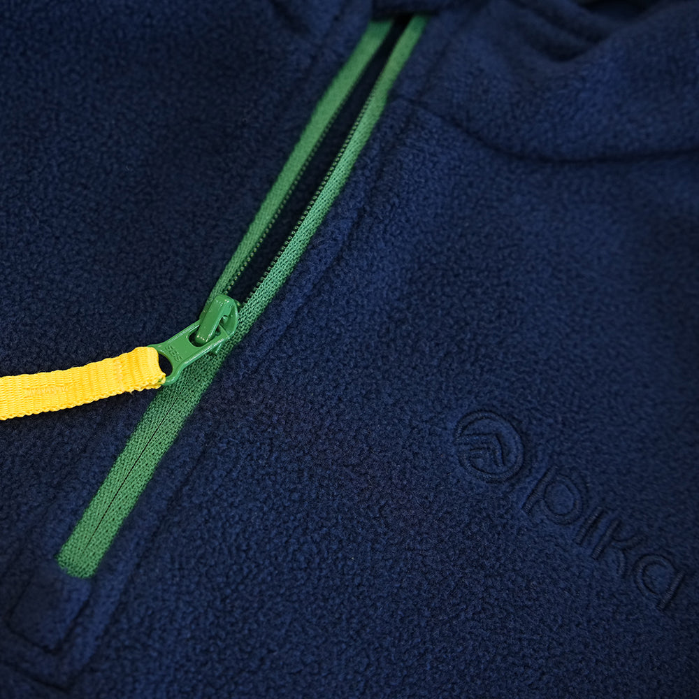 Pika Junior Fox Fleece 1/2 Zip Pullover (Navy/Amazon)