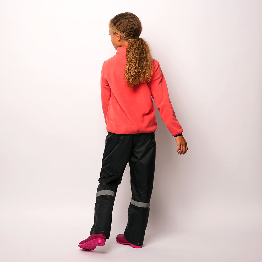 Pika Junior Fox Fleece 1/2 Zip Pullover (Spiced Coral/Black)