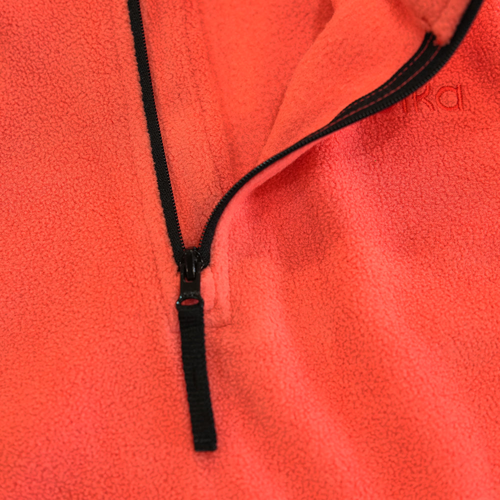 Pika Junior Fox Fleece 1/2 Zip Pullover (Spiced Coral/Black)