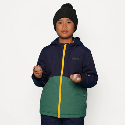 Pika Junior Ibex Insulated Ski Jacket (Navy/Amazon) #full