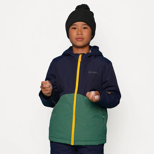 Pika Junior Ibex Insulated Ski Jacket (Navy/Amazon) #full
