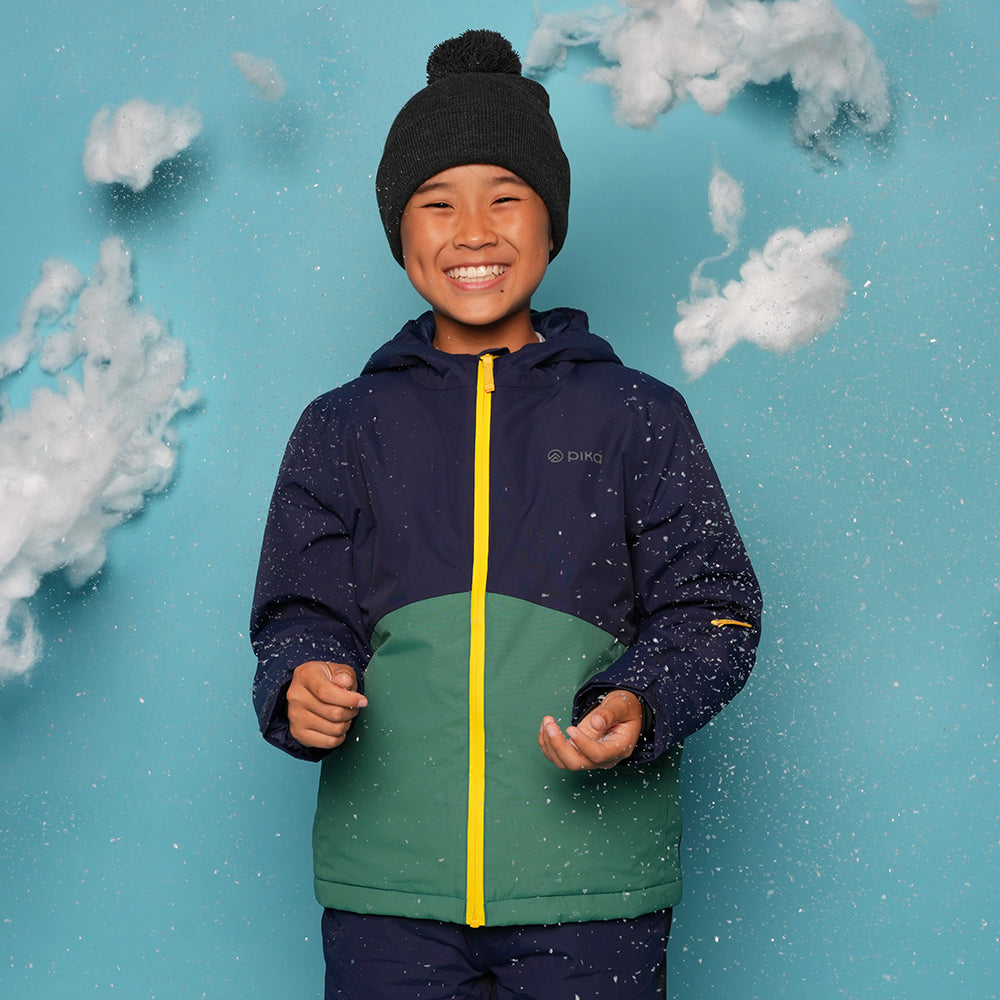 Pika Junior Ibex Insulated Ski Jacket (Navy/Amazon)