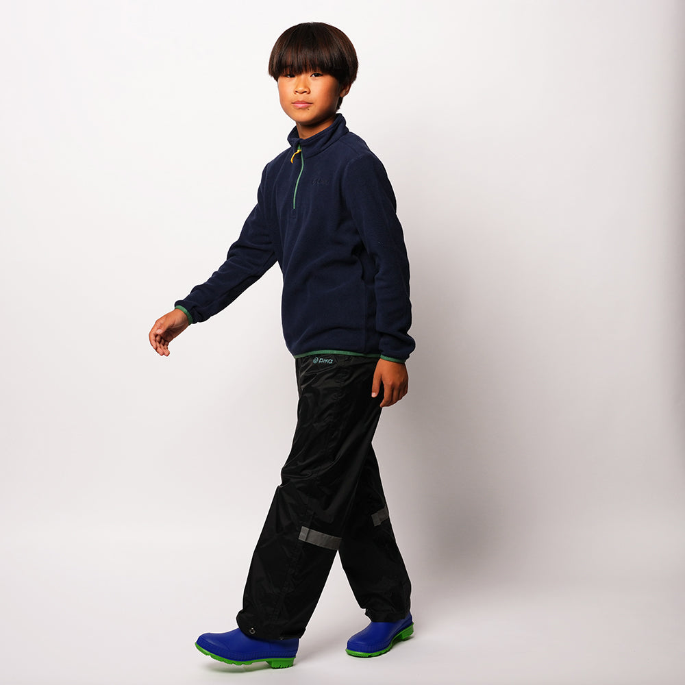 Pika Junior Newt Waterproof Over Trousers (Black/Brittany Blue)