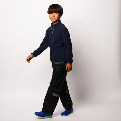 Pika Junior Newt Waterproof Over Trousers (Black/Brittany Blue)