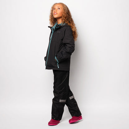 Pika Junior Owl 3in1 Waterproof Jacket (Black/Brittany Blue)