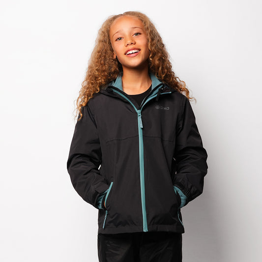 Pika Junior Owl 3in1 Waterproof Jacket (Black/Brittany Blue) #full