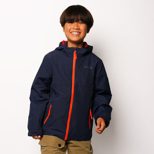 Pika Junior Owl 3in1 Waterproof Jacket (Navy/Orange) #full