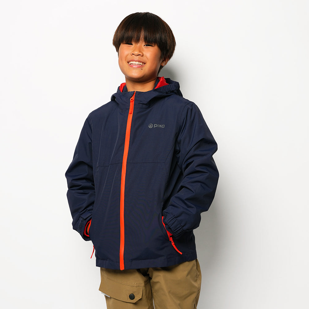 Pika Junior Owl 3in1 Waterproof Jacket (Navy/Orange)