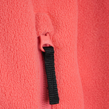 Kids Chinchilla Full Zip Fleece (Spiced Coral/Black)