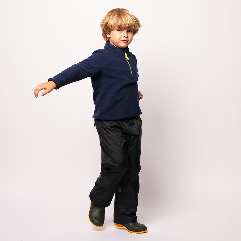 Pika Kids Fox Fleece 1/2 Zip Pullover (Navy/Amazon)