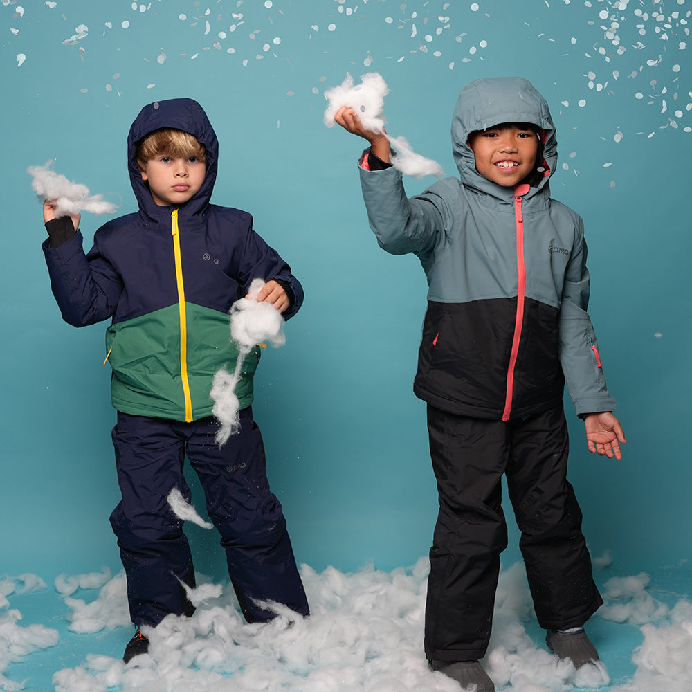 Pika Kids Ibex Insulated Ski Jacket (Navy/Amazon)