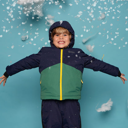 Pika Kids Ibex Insulated Ski Jacket (Navy/Amazon)