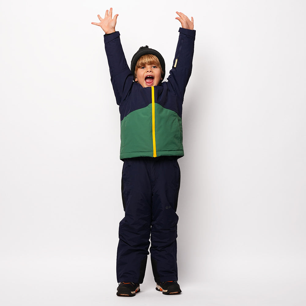 Pika Kids Ibex Insulated Ski Jacket (Navy/Amazon)