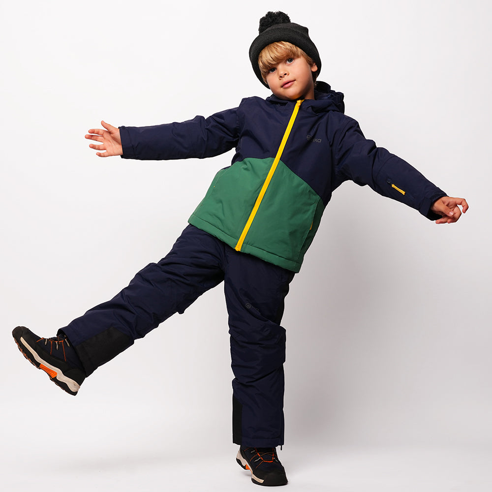 Pika Kids Ibex Insulated Ski Jacket (Navy/Amazon)