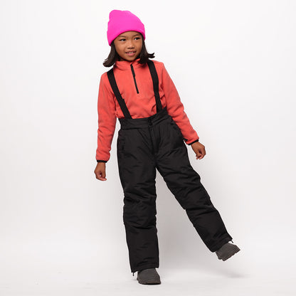 Pika Kids Ibex Insulated Ski Trousers (Black) #full