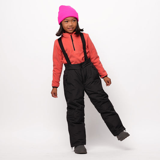 Pika Kids Ibex Insulated Ski Trousers (Black) #full