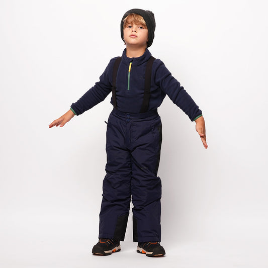 Pika Kids Ibex Insulated Ski Trousers (Navy) #full