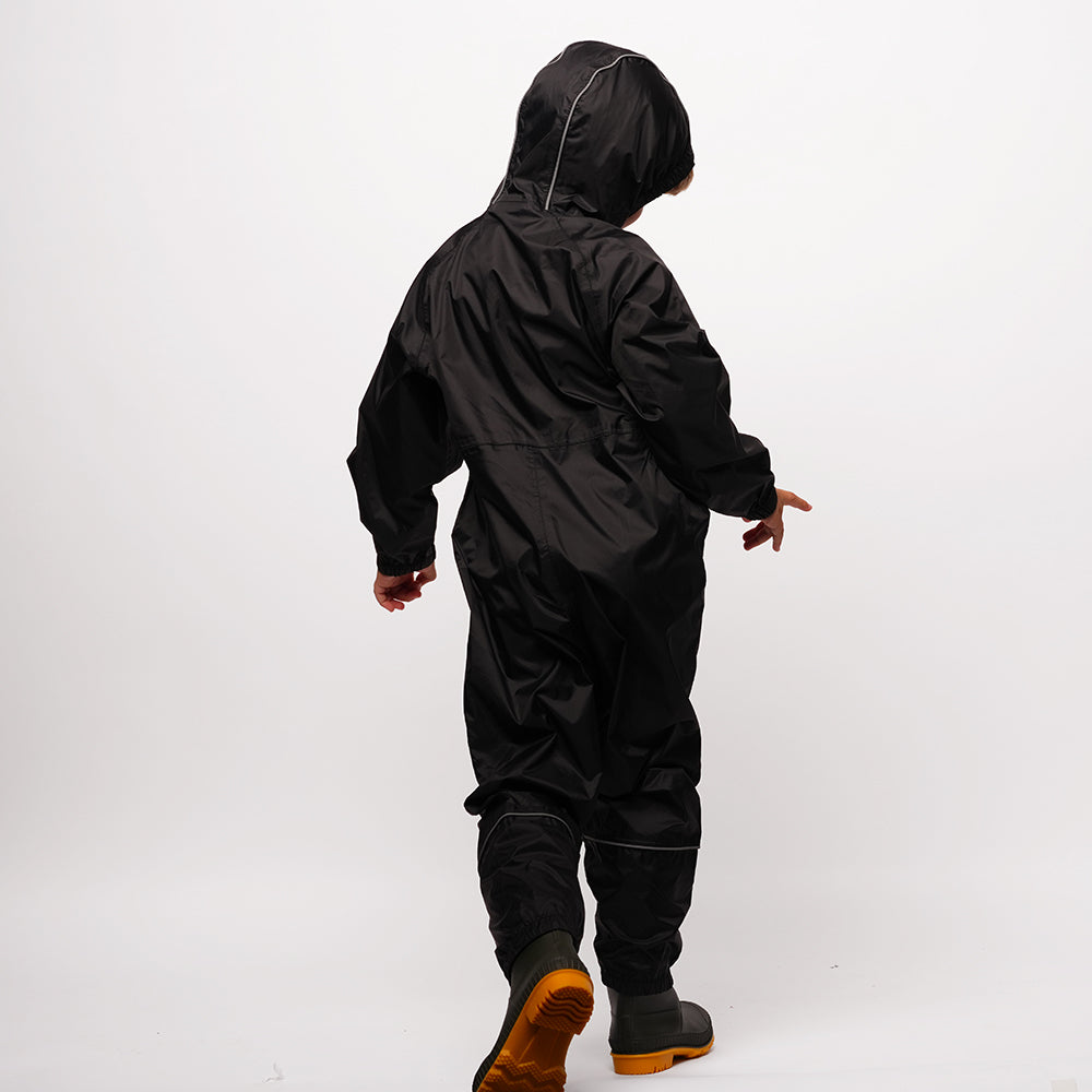 Pika Kids Kids Newt All in One WP Splash Suit Ski Suit (Black/Brittany Blue)