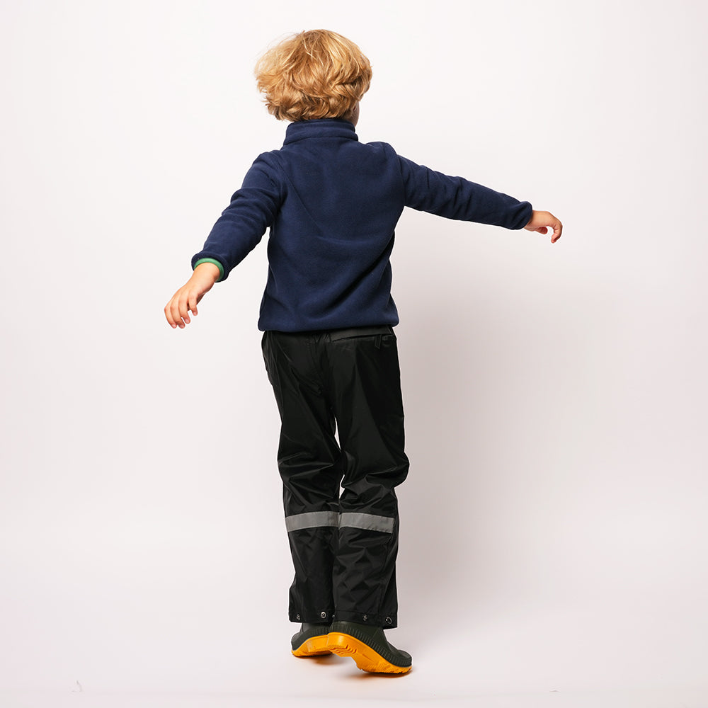 Pika Kids Newt Waterproof Over Trousers (Black/Brittany Blue)