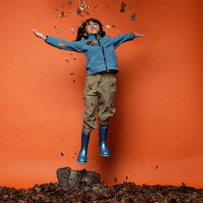 Pika Kids Owl 3in1 Waterproof Jacket (Black/Brittany Blue)