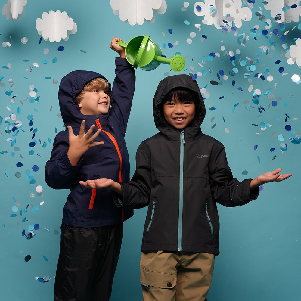 Pika Kids Owl 3in1 Waterproof Jacket (Black/Brittany Blue)