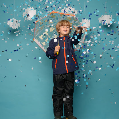 Pika Kids Owl 3in1 Waterproof Jacket (Navy/Orange)