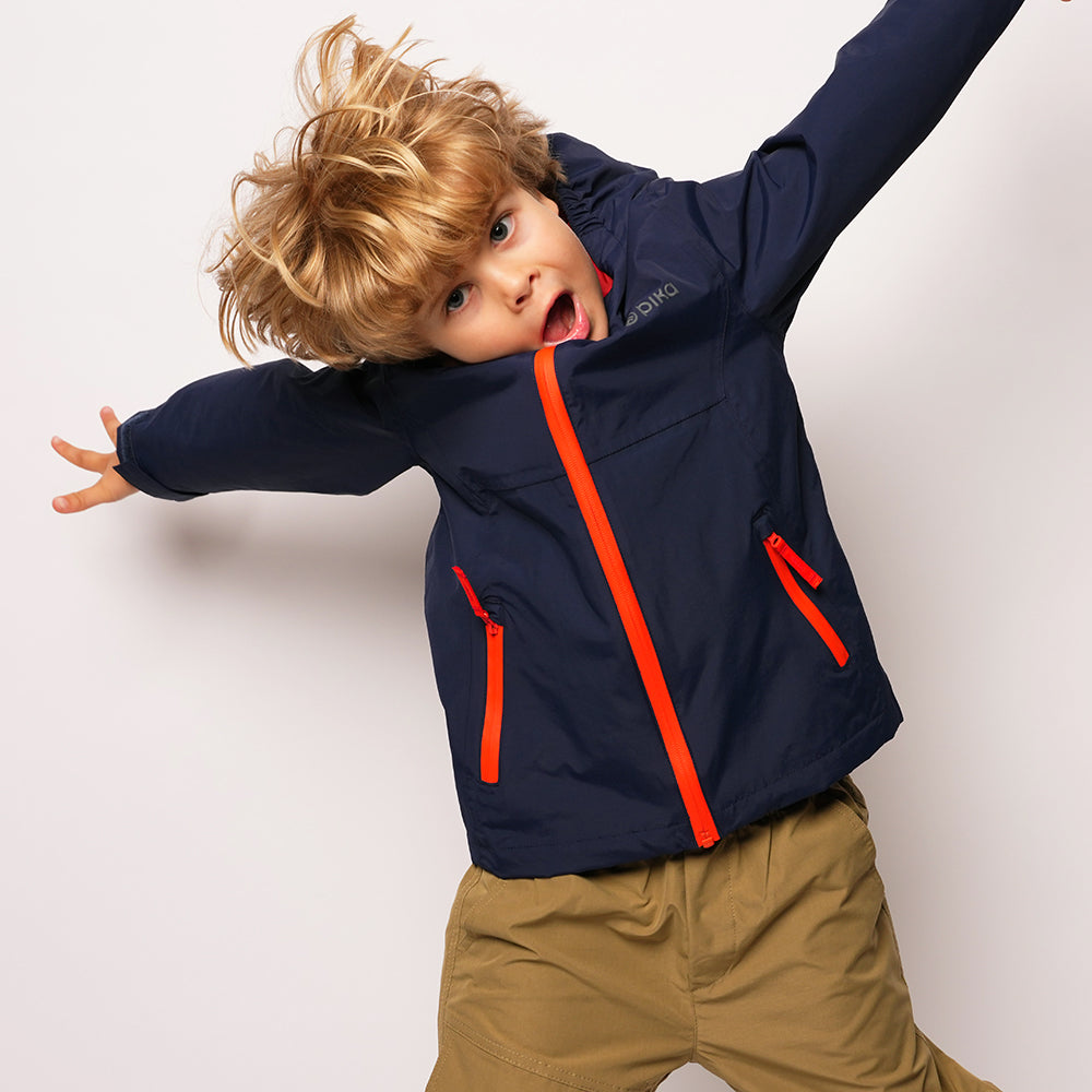 Pika Kids Owl 3in1 Waterproof Jacket (Navy/Orange)