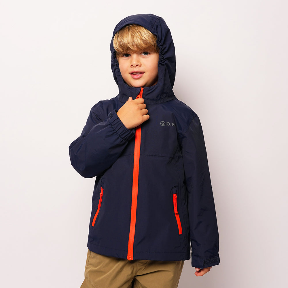 Pika Kids Owl 3in1 Waterproof Jacket (Navy/Orange)