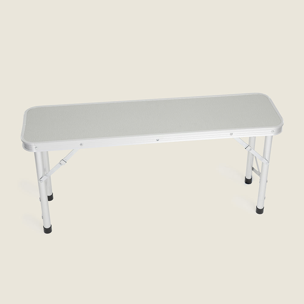 Klibreck Folding Camping Table with Benches (Grey)