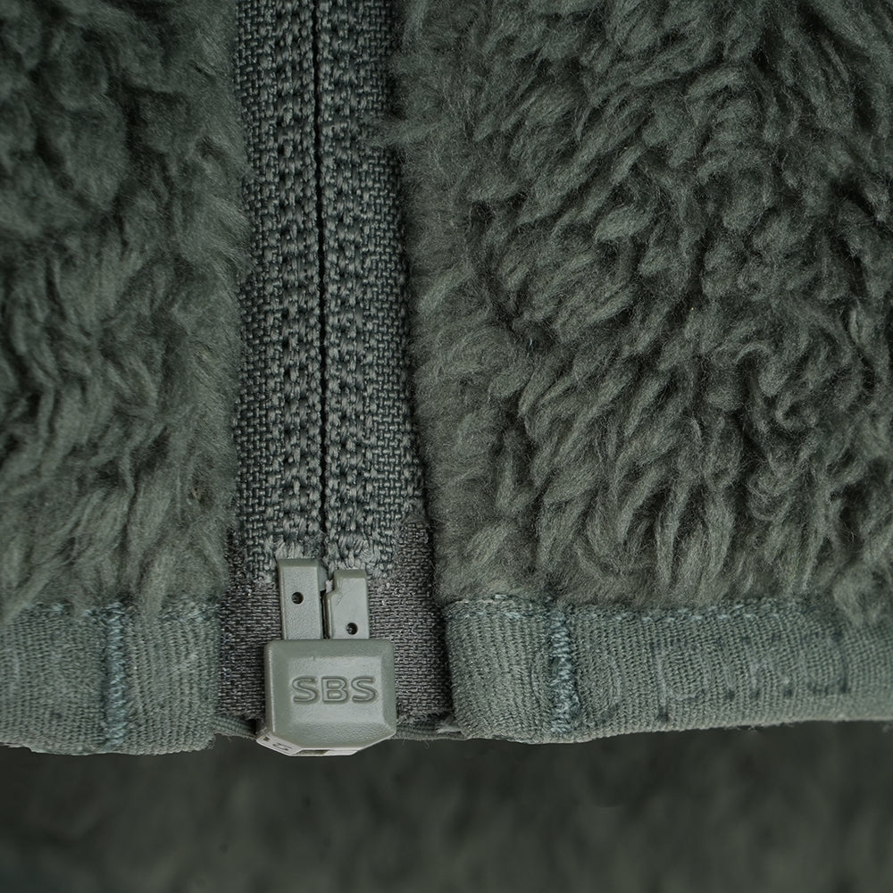 Mens Kasbek High Pile Full Zip Fleece (Thyme)