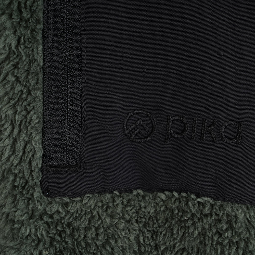 Mens Kasbek High Pile Full Zip Fleece (Thyme)