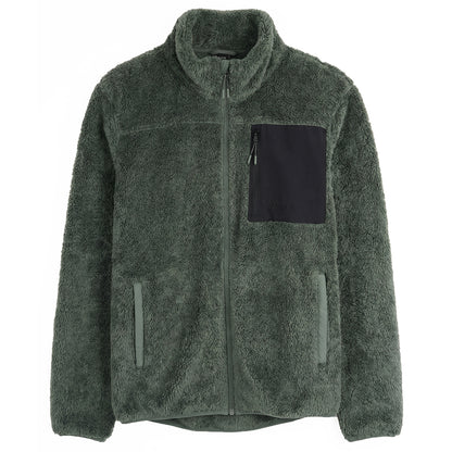 Mens Kasbek High Pile Full Zip Fleece (Thyme)
