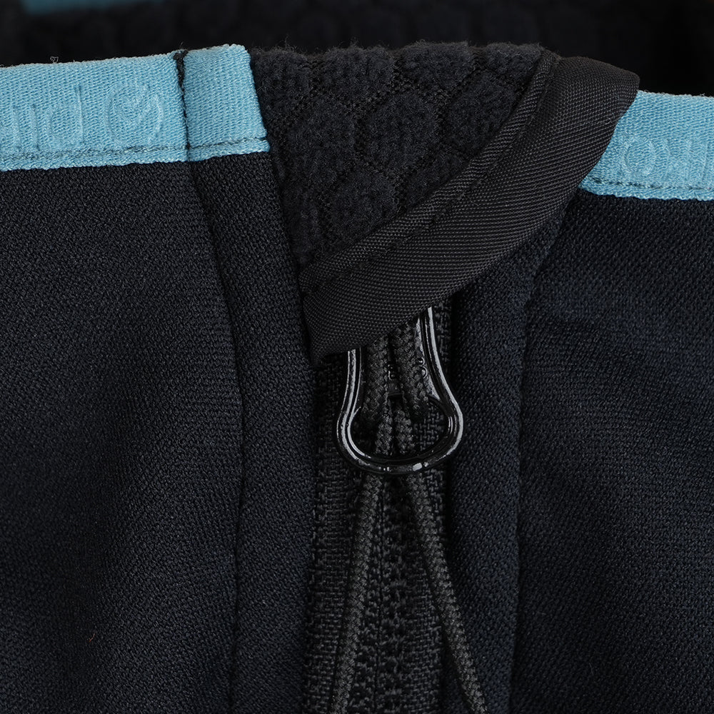 Mens Suilven Stretch Hooded Full Zip Fleece (Black)