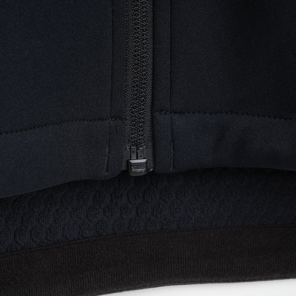 Mens Suilven Stretch Hooded Full Zip Fleece (Black)