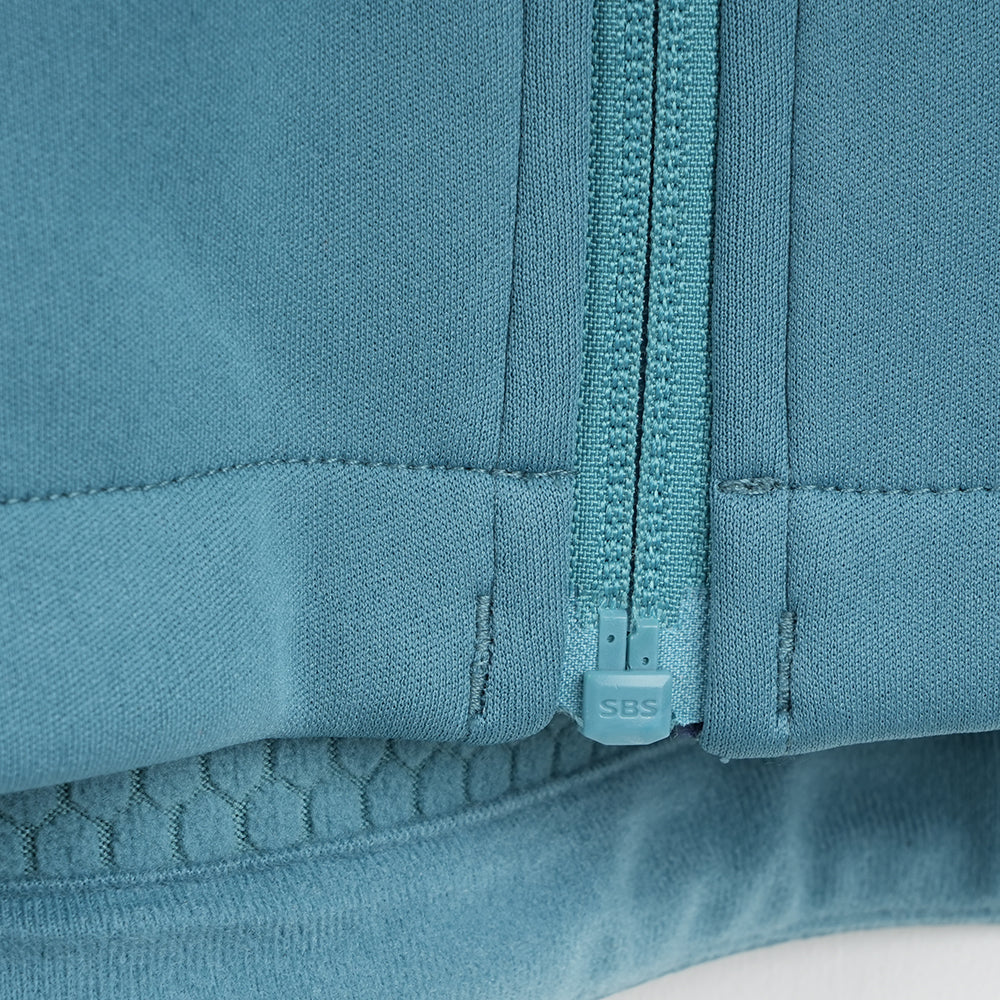 Mens Suilven Stretch Hooded Full Zip Fleece (Brittany Blue)