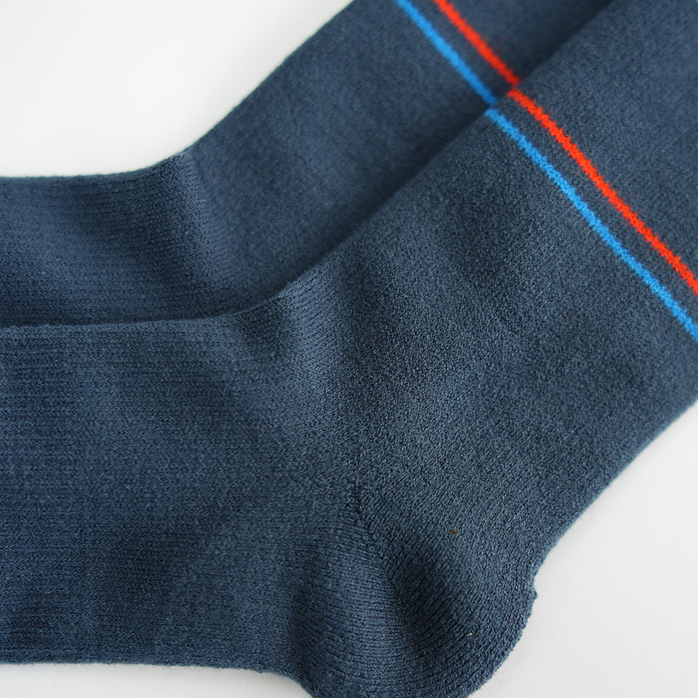 Pika Nevis Synthetic Ski Socks 2-Pack (Navy/Orange)