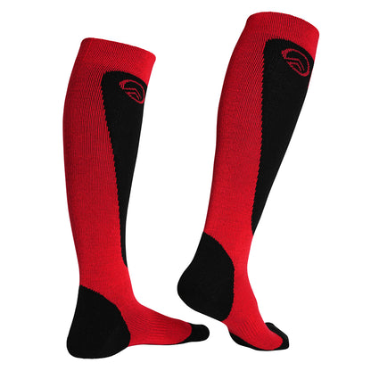 Pika Nevis Synthetic Ski Socks 2-Pack (Red/Black)