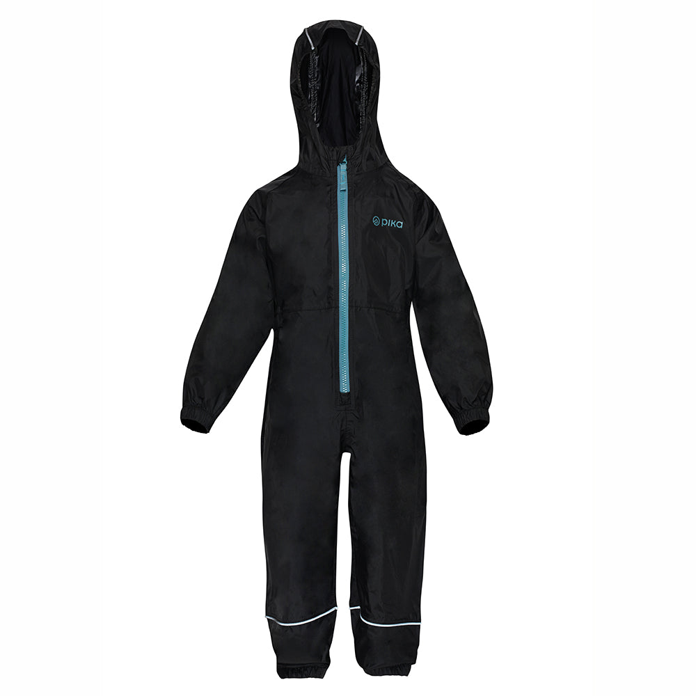 Pika Babies Newt All in One Ski Suit (Black/Brittany Blue)
