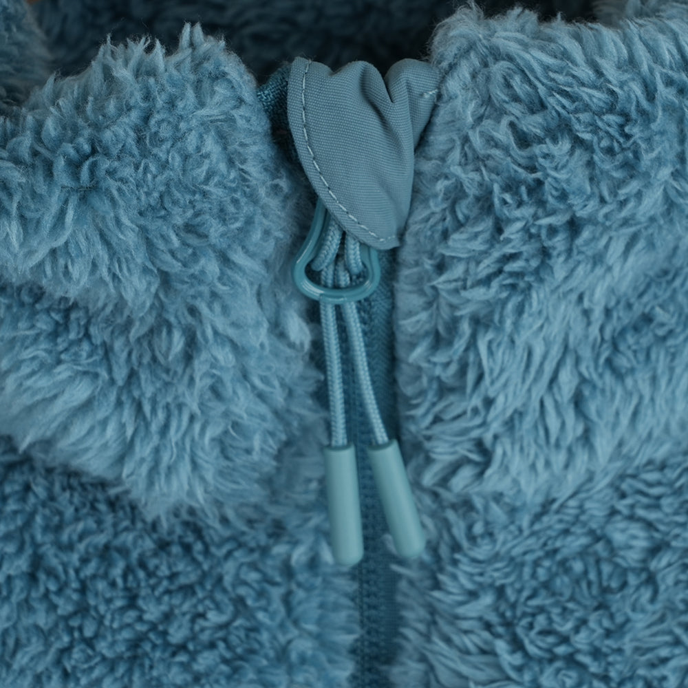 Womens Kasbek High Pile Full Zip Fleece (Brittany Blue)