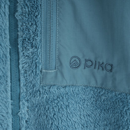 Womens Kasbek High Pile Full Zip Fleece (Brittany Blue)