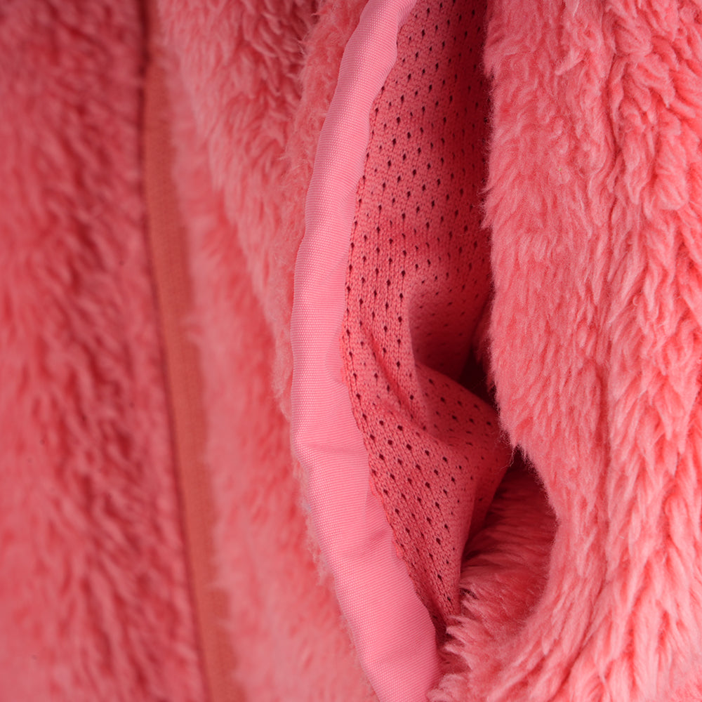 Womens Kasbek High Pile Full Zip Fleece (Spiced Coral)