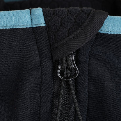 Womens Suilven Stretch Hooded Full Zip Fleece (Black)